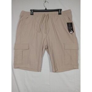 Galaxy By Havic Cargo Shorts  Mens 2XL XXL Khaki  Draw String